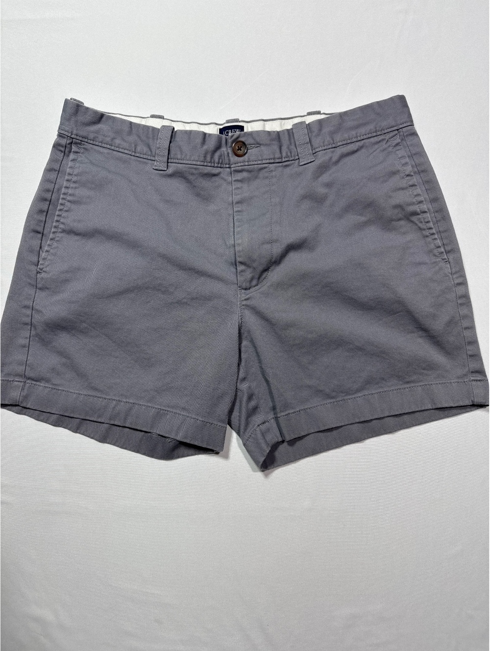 J.Crew Classic Gray Chino Shorts - 5" Inseam, Size 32